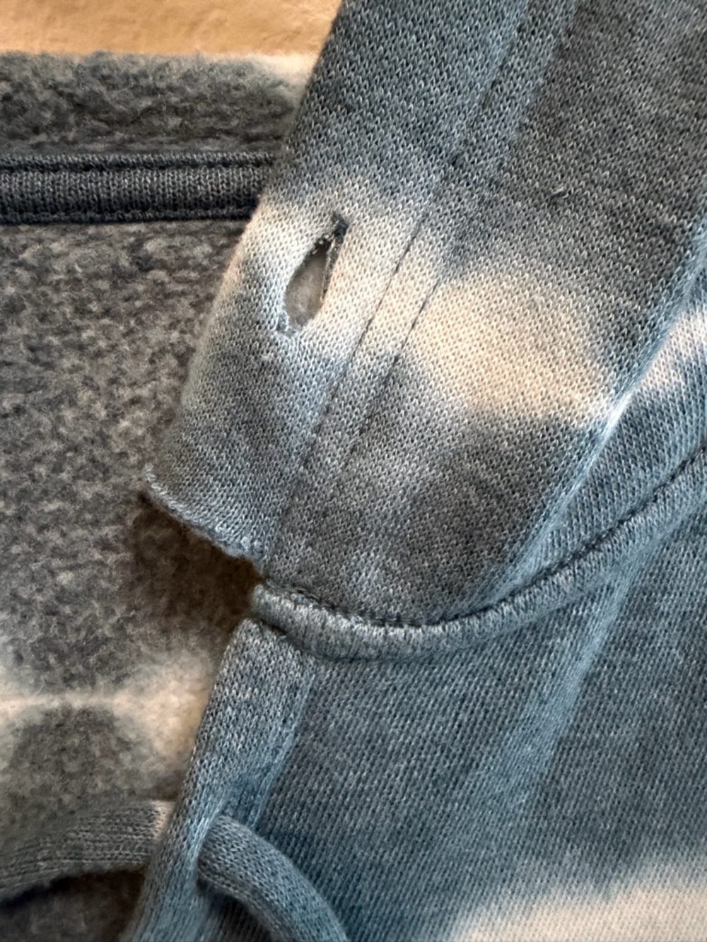 Free People Movement Tie-Dyed Believer Hoodie Blue - Picture 8 of 9